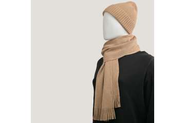 Kuril Beanie and Scarf Set - 100% Merino Wool