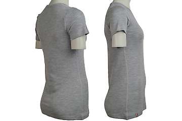 Women's short sleeve slim fit top Altai - 100% extra fine merino