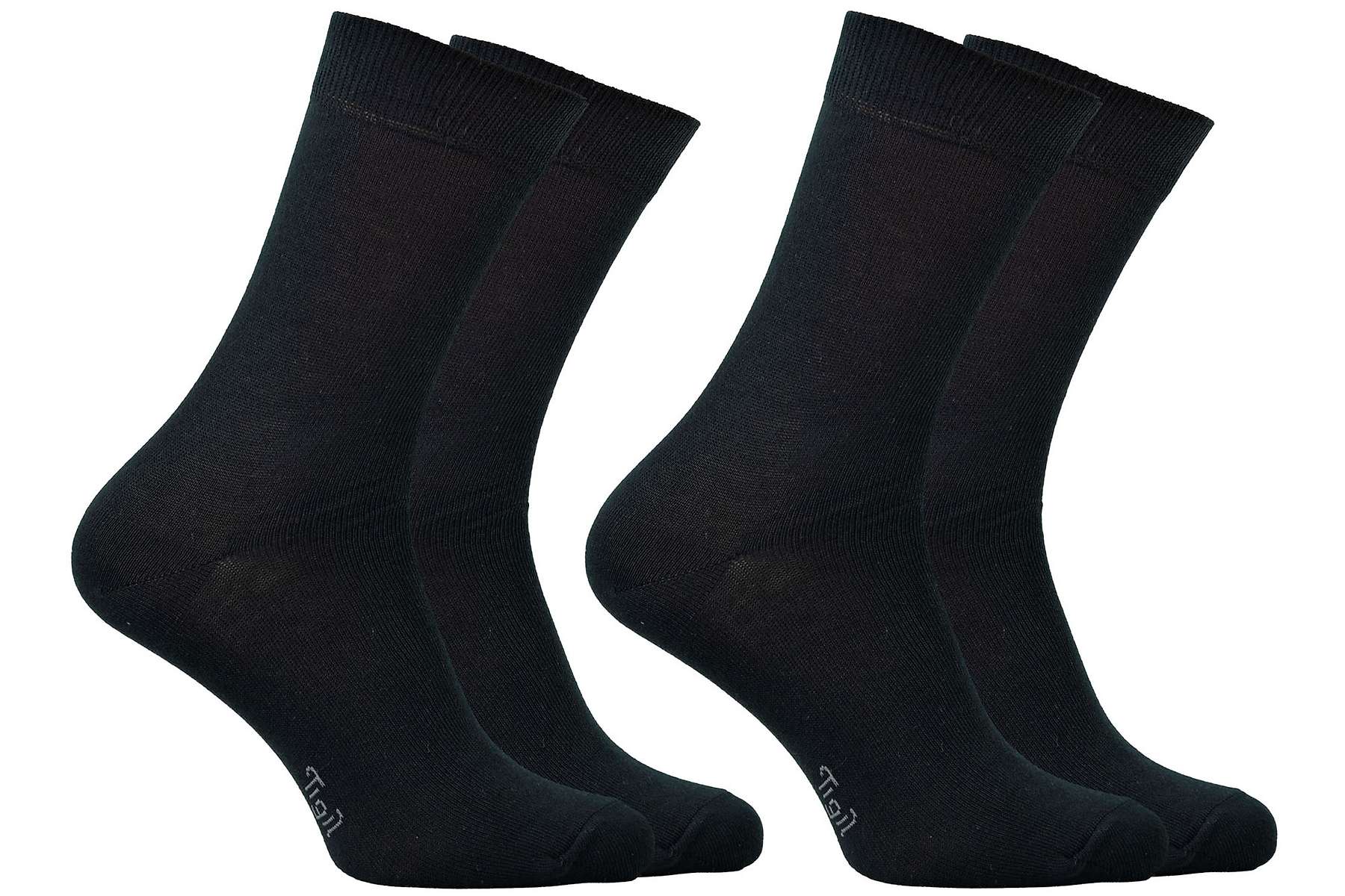 Latex-Free 100% Organic Cotton Ankle Socks (2pairs/Pack | Black) Size: 2XL | Color: Black