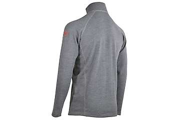 Men long sleeve slim fit zip neck top Elbrus - 100% extra fine merino
