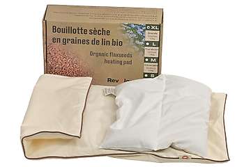 Grande Bouillotte sèche 52x27cm en graines de lin bio