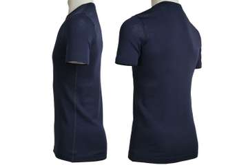 Men's short sleeve slim fit top Altai - 100% extra fine merino