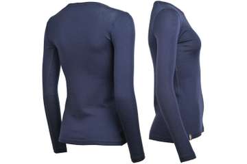 Women's long sleeve slim fit top Altai - 100% extra fine merino
