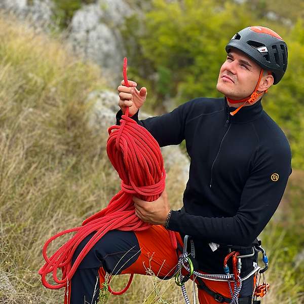 Unisex long sleeve slim fit zip neck top Elbrus - 88% extra fine merino 6 / 15