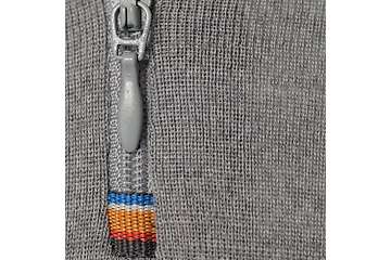 Muška majica zip kragna dugih rukava Altai - 100% ekstra fina merino vuna