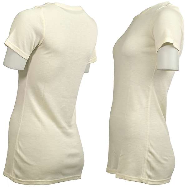 Women's short sleeve slim fit top Altai - 100% extra fine merino 5 / 32