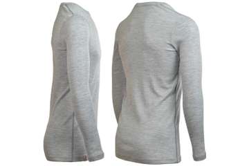 Men's long sleeve slim fit top Altai - 100% extra fine merino