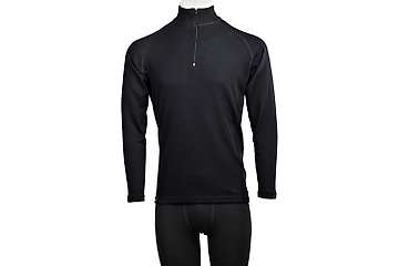 Muška majica zip kragna dugih rukava Altai - 100% ekstra fina merino vuna