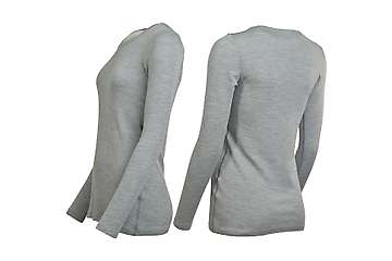 Ženska majica dugih rukava slim fit Altai - 100% ekstra fina merino vuna