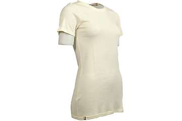 Women's short sleeve slim fit top Altai - 100% extra fine merino
