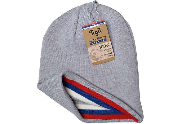 Beanie Kuril Patriot - 100% extra fine merino - 23x26cm - unisex 3 / 3