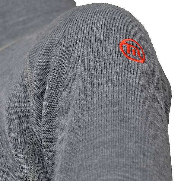 Men long sleeve slim fit zip neck top Elbrus - 100% extra fine merino 9 / 10