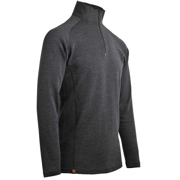 Muška majica zip kragna dugih rukava Altai - 100% ekstra fina merino vuna 25 / 29