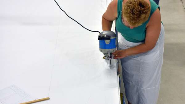 Cut pieces marked on all layers at once.