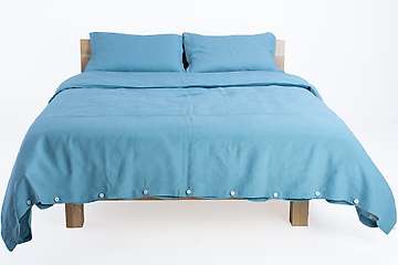 Duvet cover pure washed linen