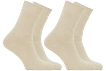 Socks Opala Crew fully cushioned - 88% org. cotton - unicolor - set of 2 pairs