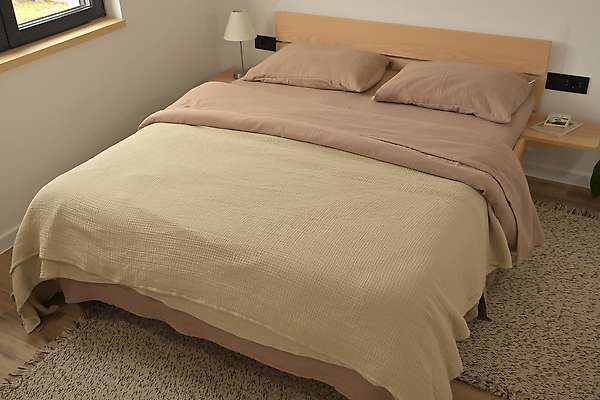 100% Organic Cotton Muslin Flat sheet 3 / 12