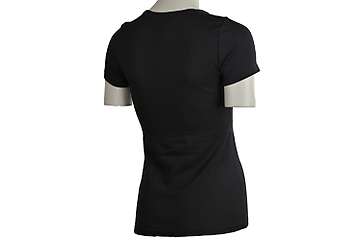 Women's short sleeve slim fit top Altai - 100% extra fine merino