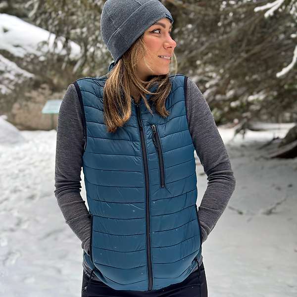 Women’s Ultralight Vest – 150gsm Wool Insulation – 20D Ripstop Shell 35 / 35