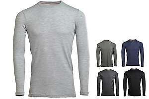 Men's long sleeve slim fit top Altai - 100% extra fine merino