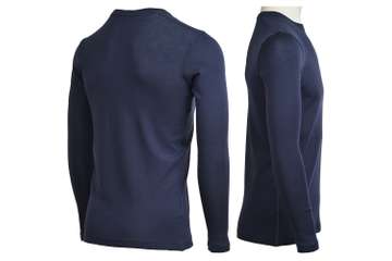 Men's long sleeve slim fit top Altai - 100% extra fine merino