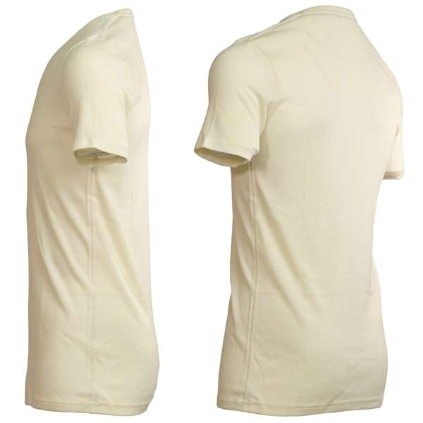 Men's short sleeve slim fit v-neck top Altai - 100% extra fine merino 5 / 7
