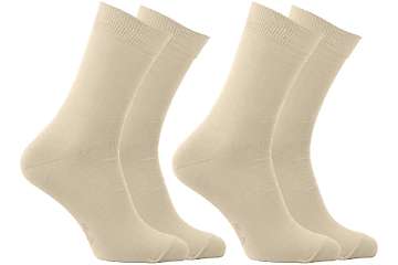 Chaussettes Opala standard - 98% coton bio - unies - lot de 2