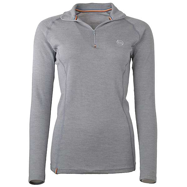 Women's long sleeve zip neck top Altai - 100% extra fine merino 1 / 29