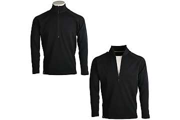 Unisex long sleeve slim fit zip neck top Elbrus - 88% extra fine merino