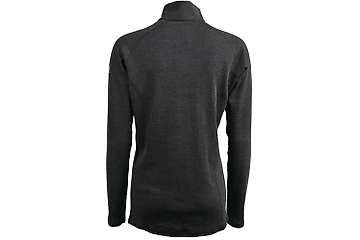 Women's long sleeve zip neck top Altai - 100% extra fine merino