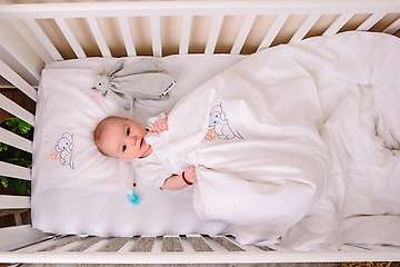 Embroidered baby set, 100% organic cotton - 60x120cm