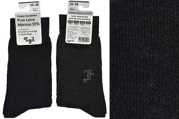 Visoky thermal medium weight socks - 55% fine merino 3 / 3