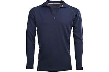Muška majica zip kragna dugih rukava Altai - 100% ekstra fina merino vuna