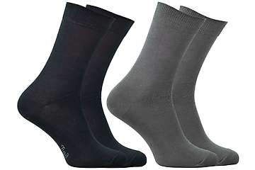 Socks Opala Crew - 98% org. cotton - unicolor - set of 2 pairs