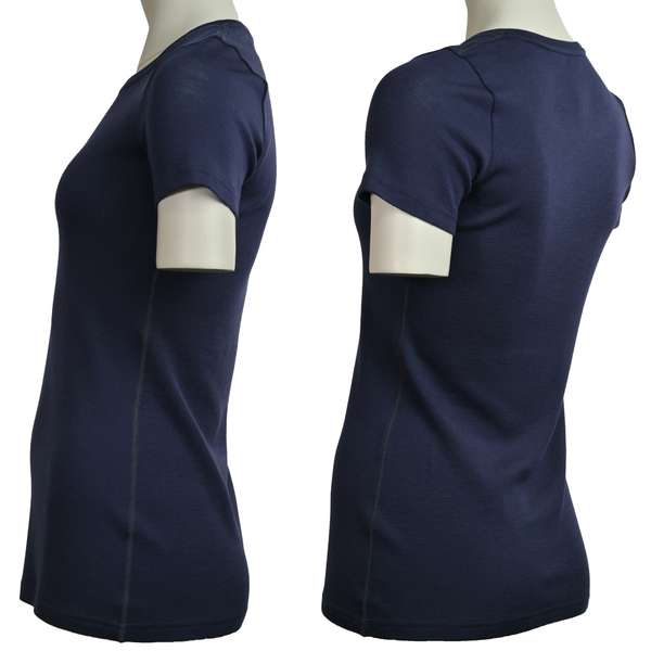 Women's short sleeve slim fit top Altai - 100% extra fine merino 21 / 32