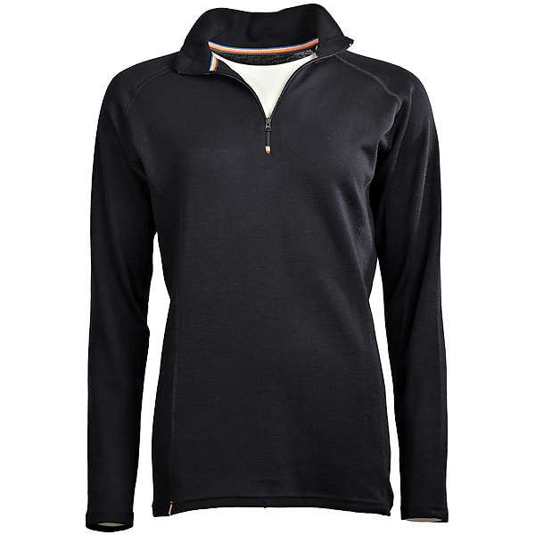 Women's long sleeve zip neck top Altai - 100% extra fine merino 8 / 29