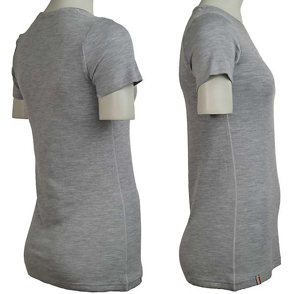 Women's short sleeve slim fit top Altai - 100% extra fine merino 10 / 32