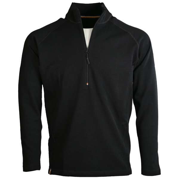 Unisex long sleeve slim fit zip neck top Elbrus - 88% extra fine merino 2 / 7