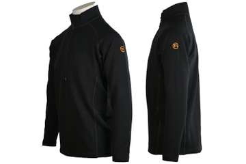 Unisex long sleeve slim fit zip neck top Elbrus - 88% extra fine merino