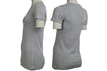 Women's short sleeve slim fit top Altai - 100% extra fine merino