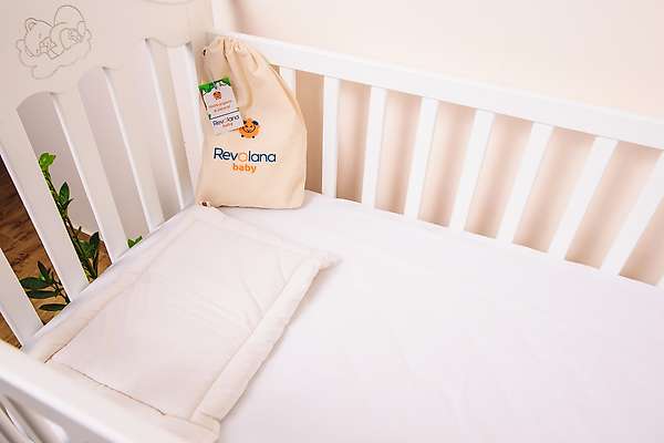 Extra flat baby pillow 40x30cm - organic cotton/wool 1 / 3