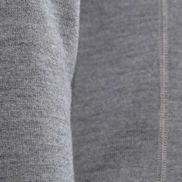 Men long sleeve slim fit zip neck top Elbrus - 100% extra fine merino 7 / 10