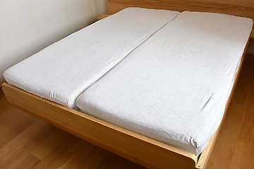 Fitted sheet pure washed linen
