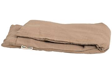 Bouillotte sèche tour de cou 72x15cm en graines de lin bio avec housse externe