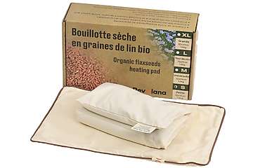 Small organic flax seeds heat pack - 30x18cm