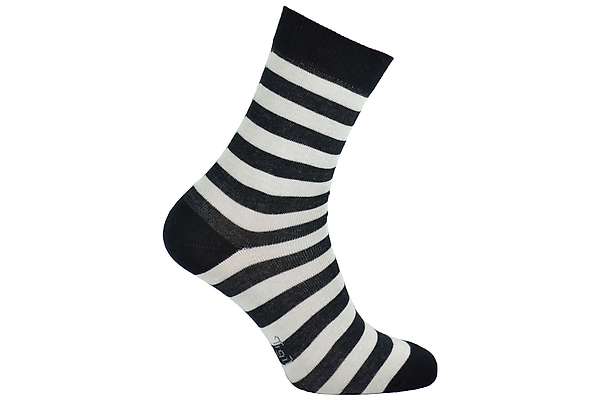 Chaussettes Opala standard- 98% coton bio - larges rayures - lot de 2 1 / 3