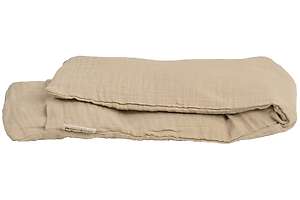 Bouillotte sèche tour de cou 72x15cm en graines de lin bio avec housse externe