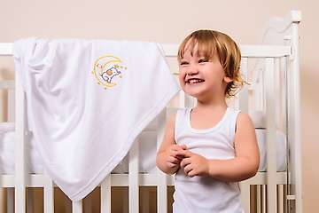 Embroidered organic cotton baby blanket - 80x120cm