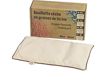 Small organic flax seeds heat pack - 30x18cm