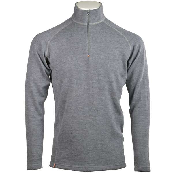 Men long sleeve slim fit zip neck top Elbrus - 100% extra fine merino 2 / 5